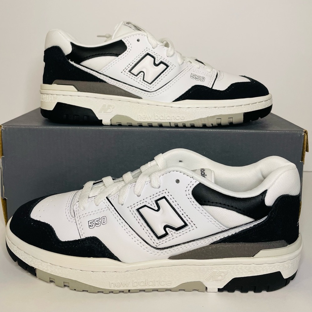 New Balance 550 White Black Rain Cloud GSB550CA 7.5W / 6Y NEW
